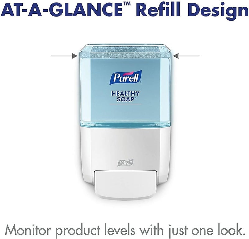 Purell ES4 Manual Wall-Mounted Hand Soap Dispenser, White, Compatible with 1200 mL Brand HEALTHY SOAP Refills (Pack of 1) - 5030-01 - Manufactured by GOJO, Inc. - Image 4